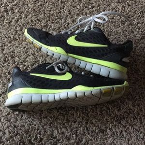 Black and Green Nikes
